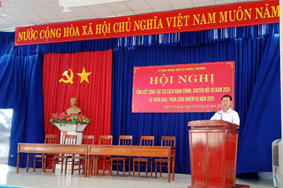 HỘI NGHỊ TỔNG KẾT  CÔNG TÁC CẢI CÁCH HÀNH CHÍNH VÀ CHUYỂN ĐỔI SỐ  XÃ NGHĨA THƯƠNG NĂM 2024