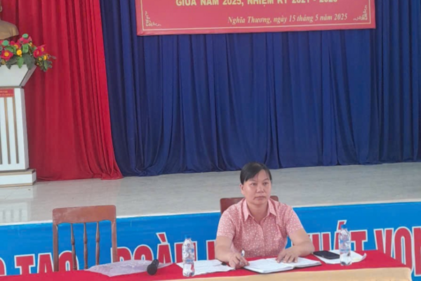 HỘI NGHỊ  TIẾP XÚC CỬ TRI  CỦA ĐẠI BIỂU HỘI ĐỒNG NHÂN DÂN XÃ NGHĨA THƯƠNG TRƯỚC KỲ HỌP THƯỜNG LỆ GIỮA NĂM 2025, NHIỆM KỲ 2021 – 2026.